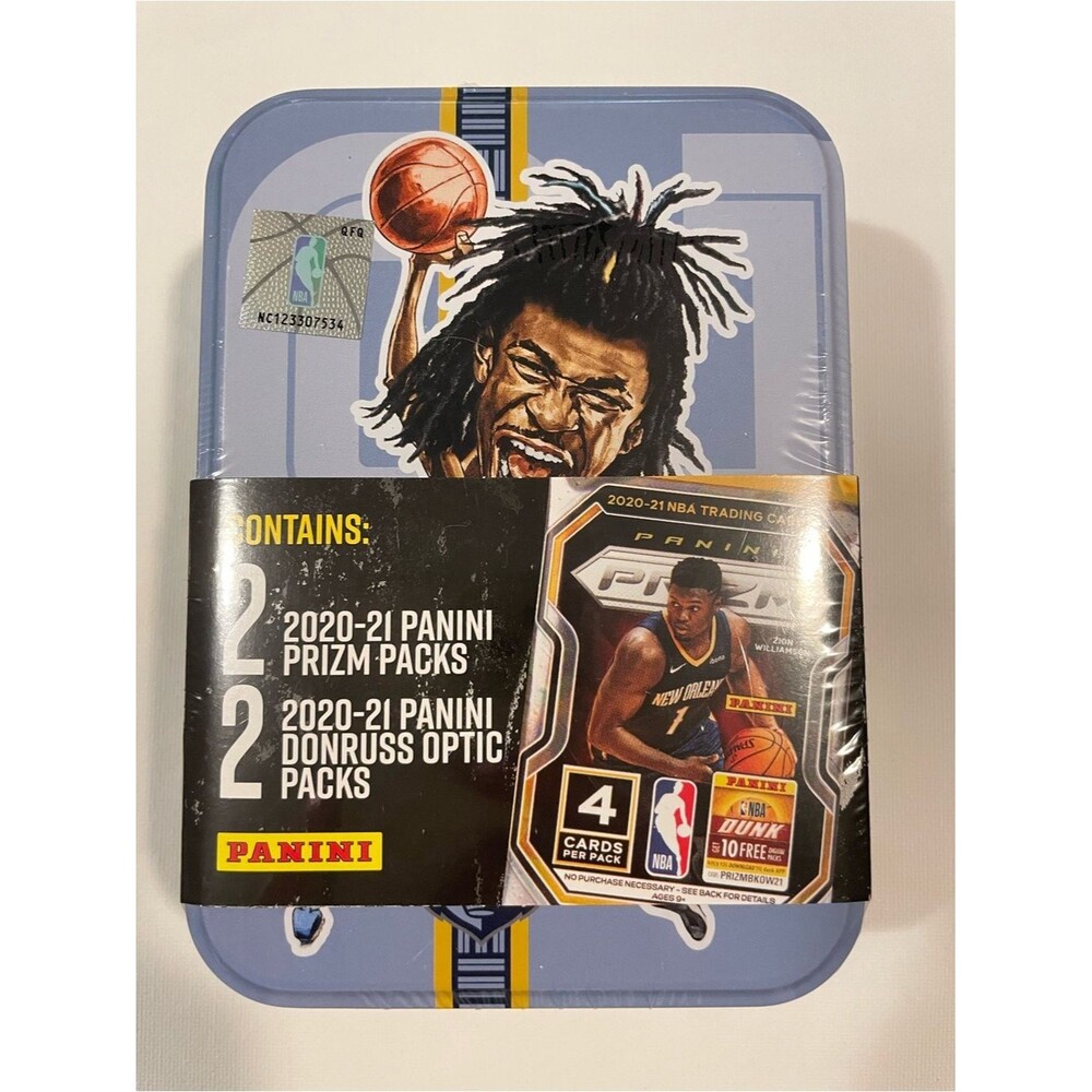 2020-21 Panini NBA Trading Card Collector Tin featuring Ja Morant